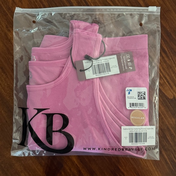 NWT Medium Kindred Bravely Sublime Bamboo Hands-Free Pumping Longline Bra Top - Picture 2 of 9